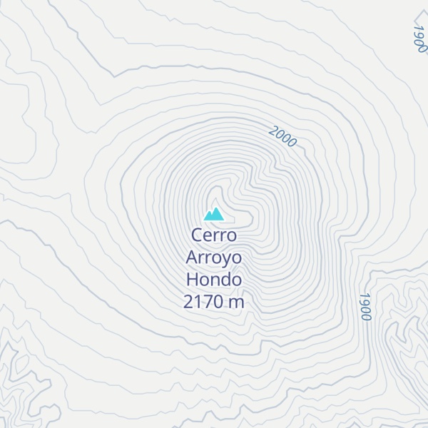 Map of Cerro Arroyo Hondo