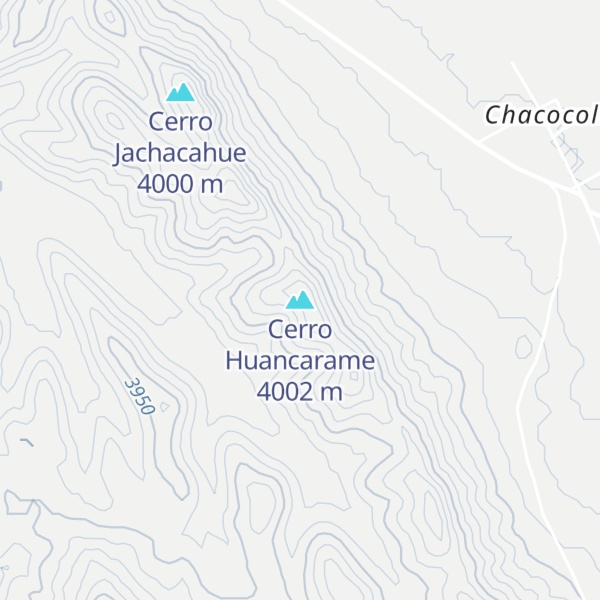 Map of Cerro Huancarame