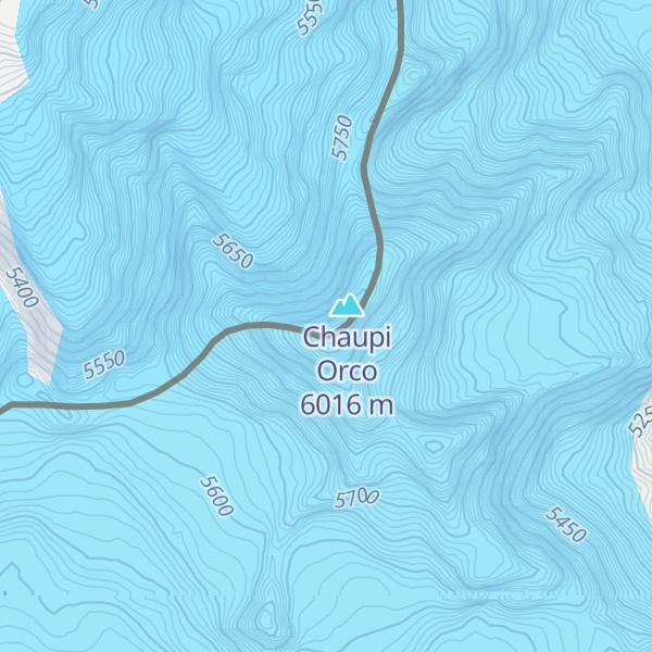 Map of Nevado Chaupi Orco Sur