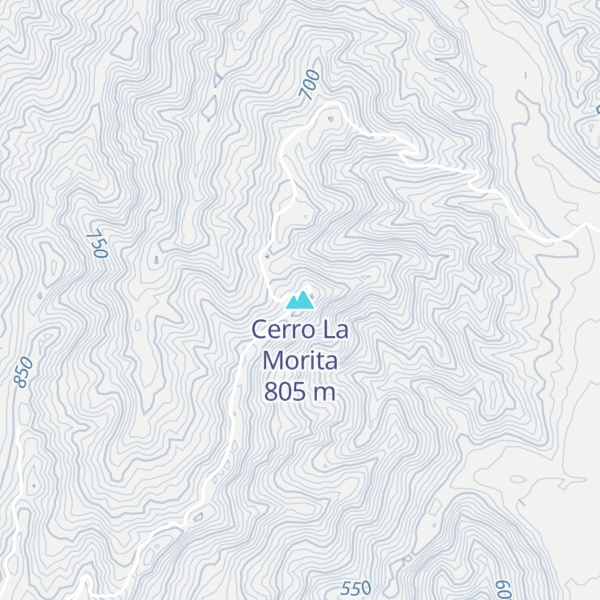 Map of Cerro La Morita