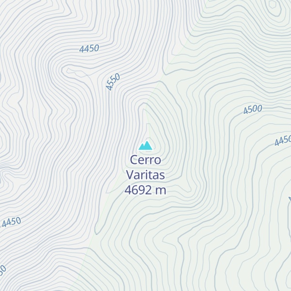 Map of Cerro Varitas