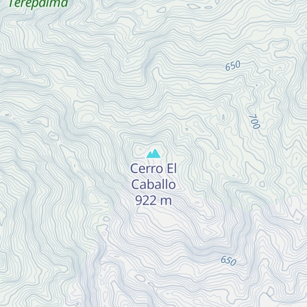 Map of Cerro El Caballo