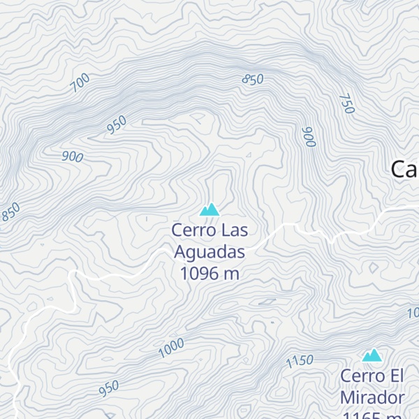 Map of Cerro Las Aguadas