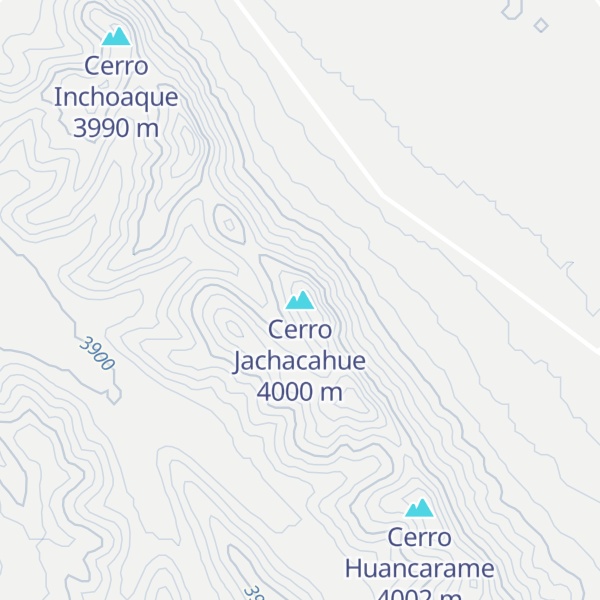 Map of Cerro Jachacahue