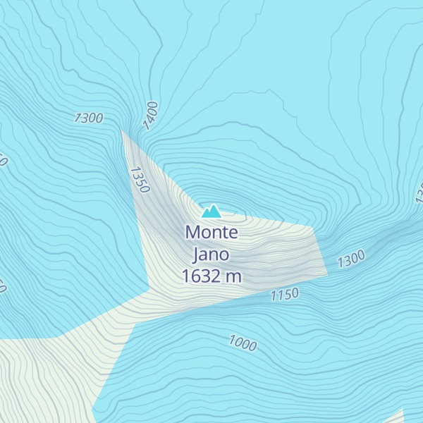 Map of Monte Jano