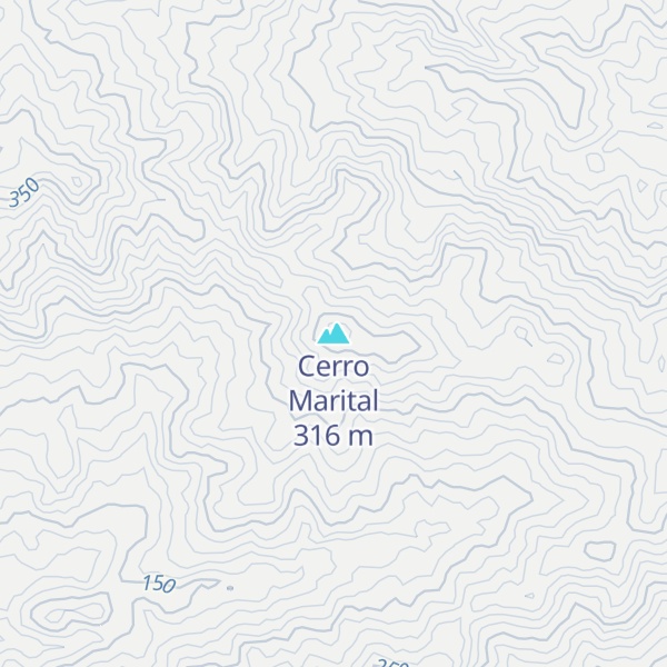 Map of Cerro Marital