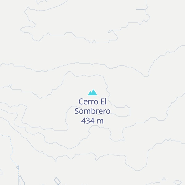 Map of Cerro El Sombrero