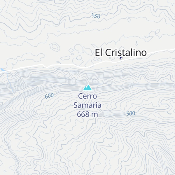 Map of Cerro Samaria