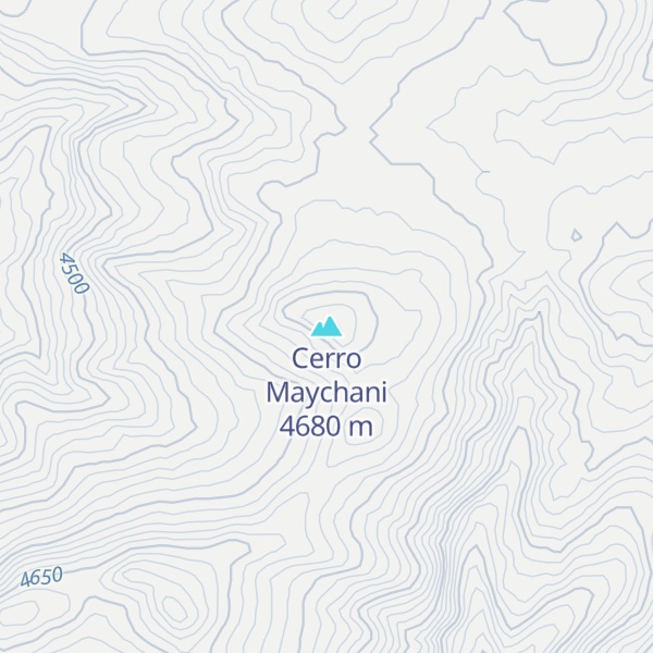 Map of Cerro Maychani