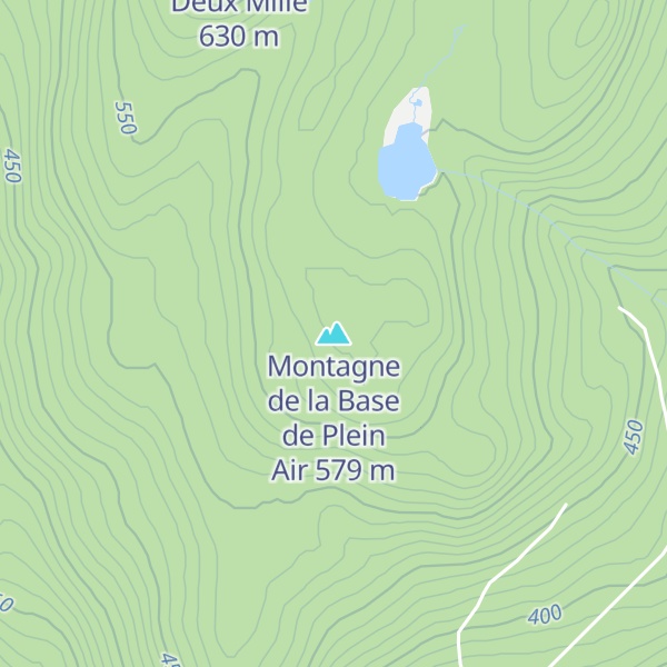 Map of Montagne de la Base de Plein Air