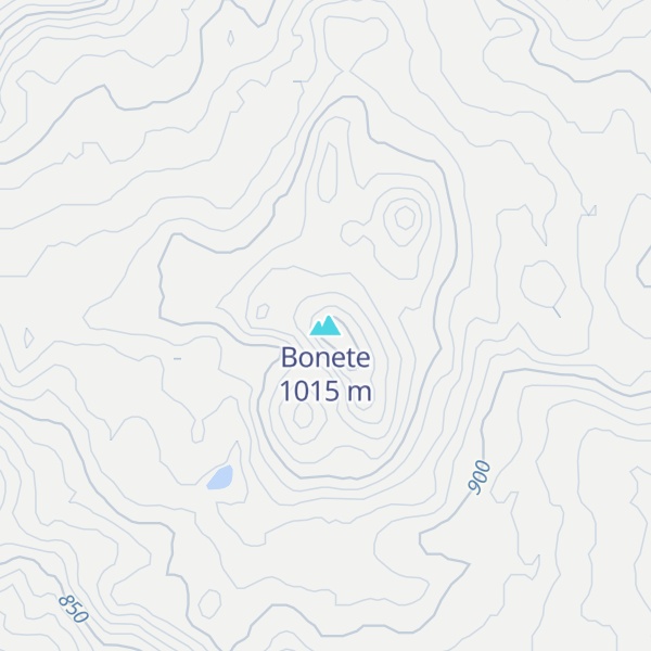 Map of Bonete