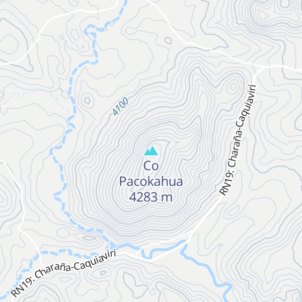 Map of Co Pacokahua