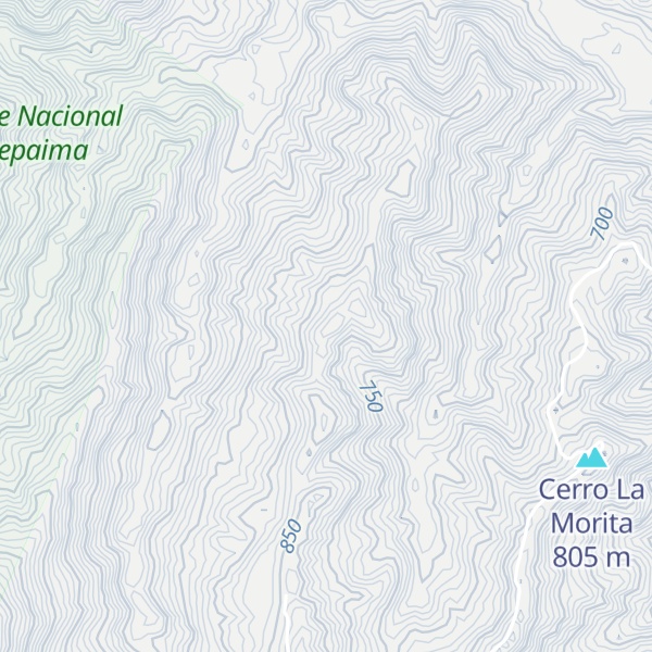 Map of Cerro La Vírgen
