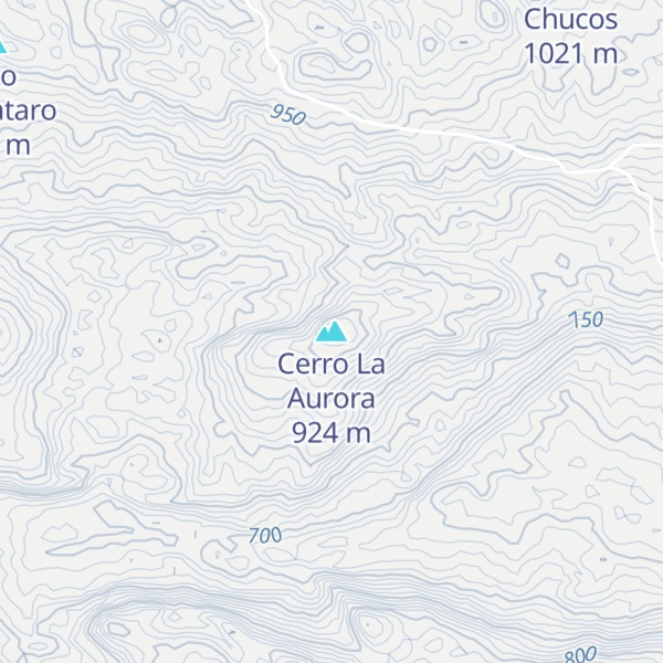 Map of Cerro La Aurora