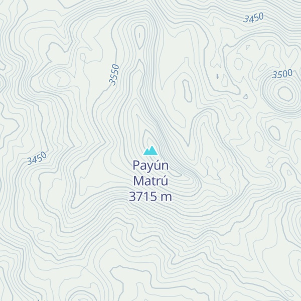 Map of Payún Matrú
