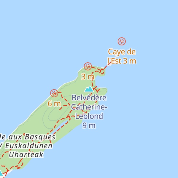 Map of Belvédère Catherine-Leblond