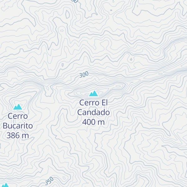 Map of Cerro El Candado