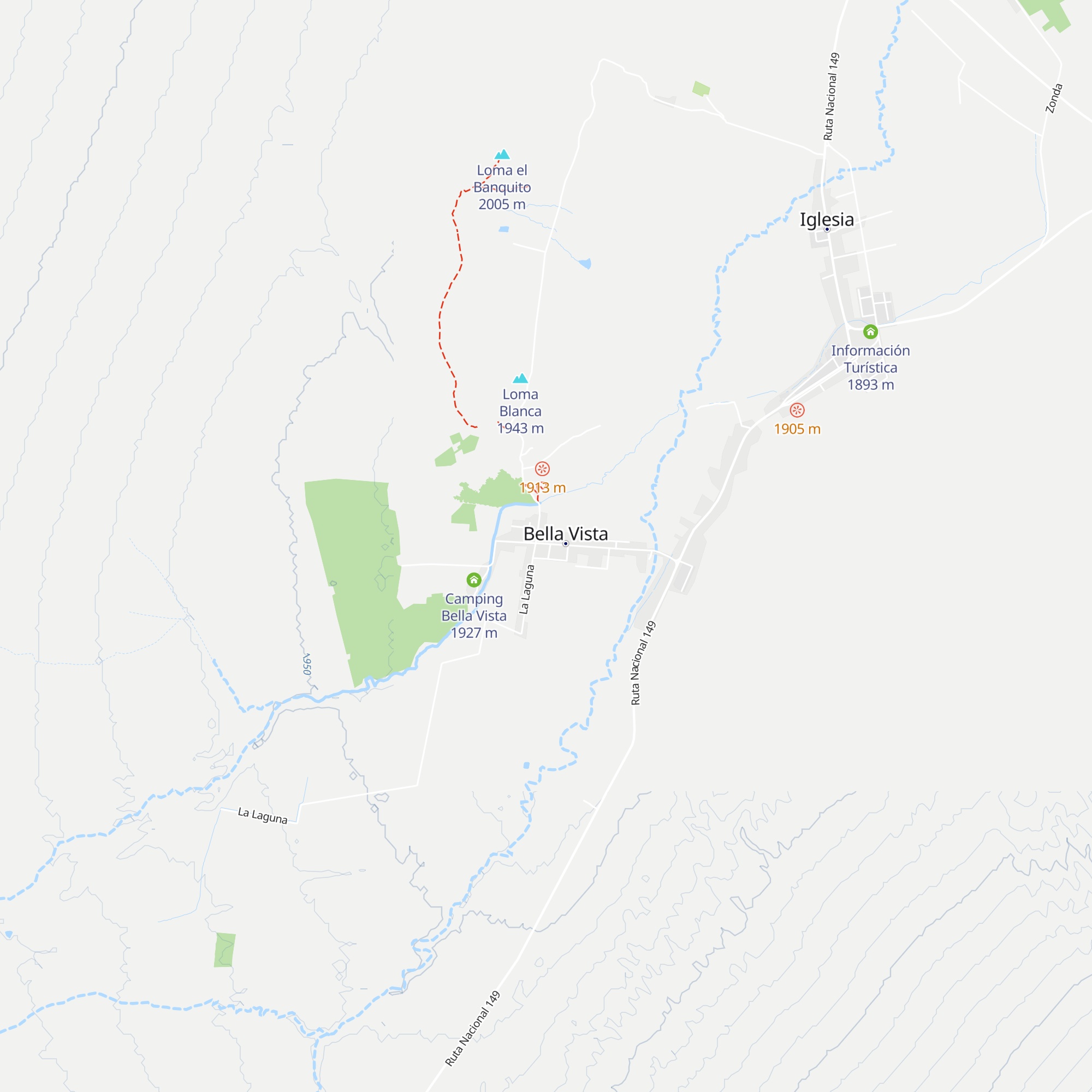 Cabañas Julio Pinto map