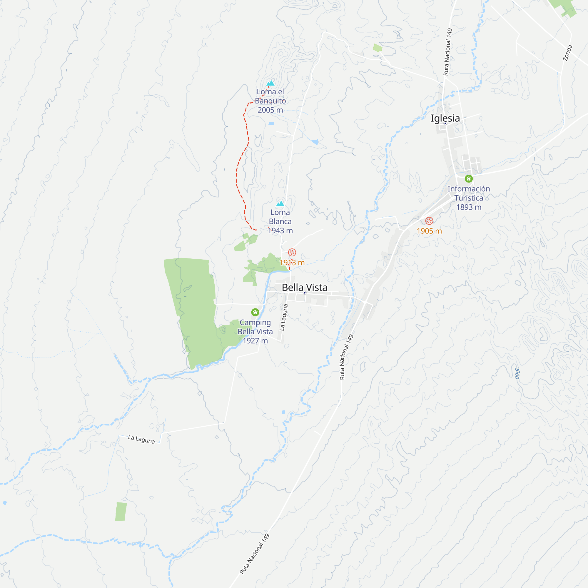 Cabañas Julio Pinto map