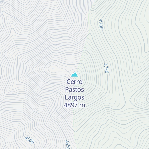 Map of Cerro Pastos Largos