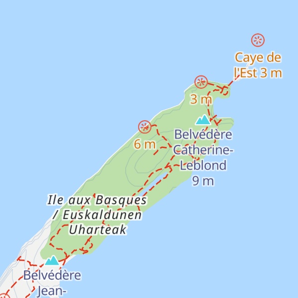 Map of Butte à l'Indienne