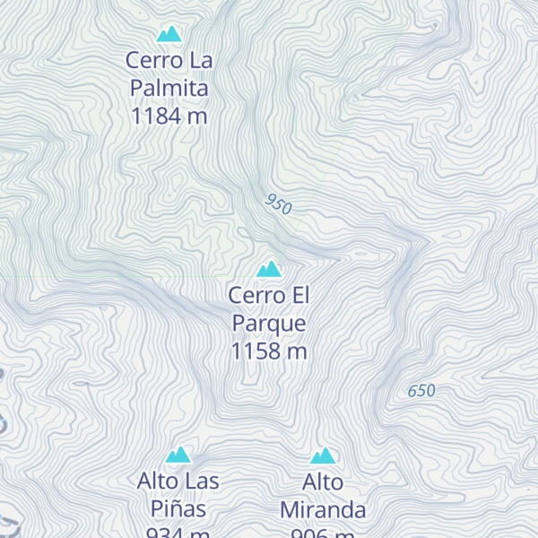 Map of Cerro El Parque