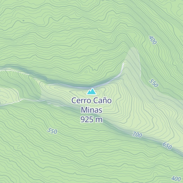 Map of Cerro Caño Minas
