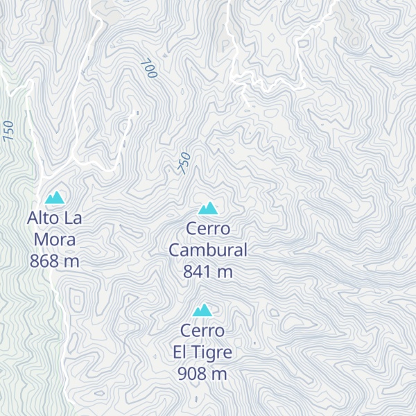 Map of Cerro Cambural