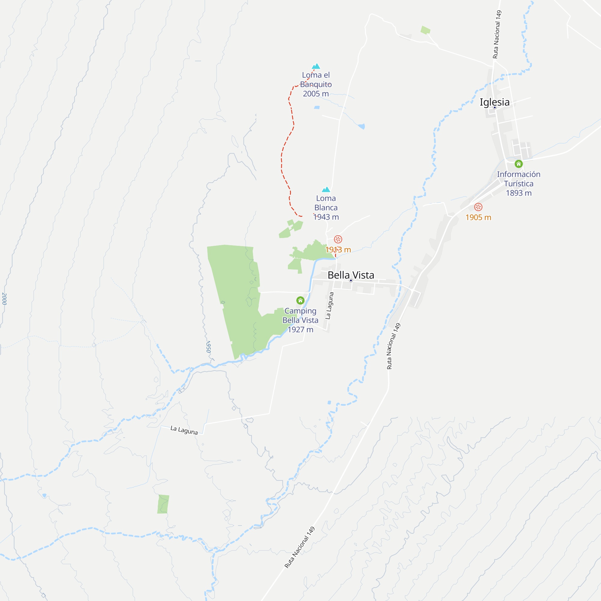 Camping Bella Vista map