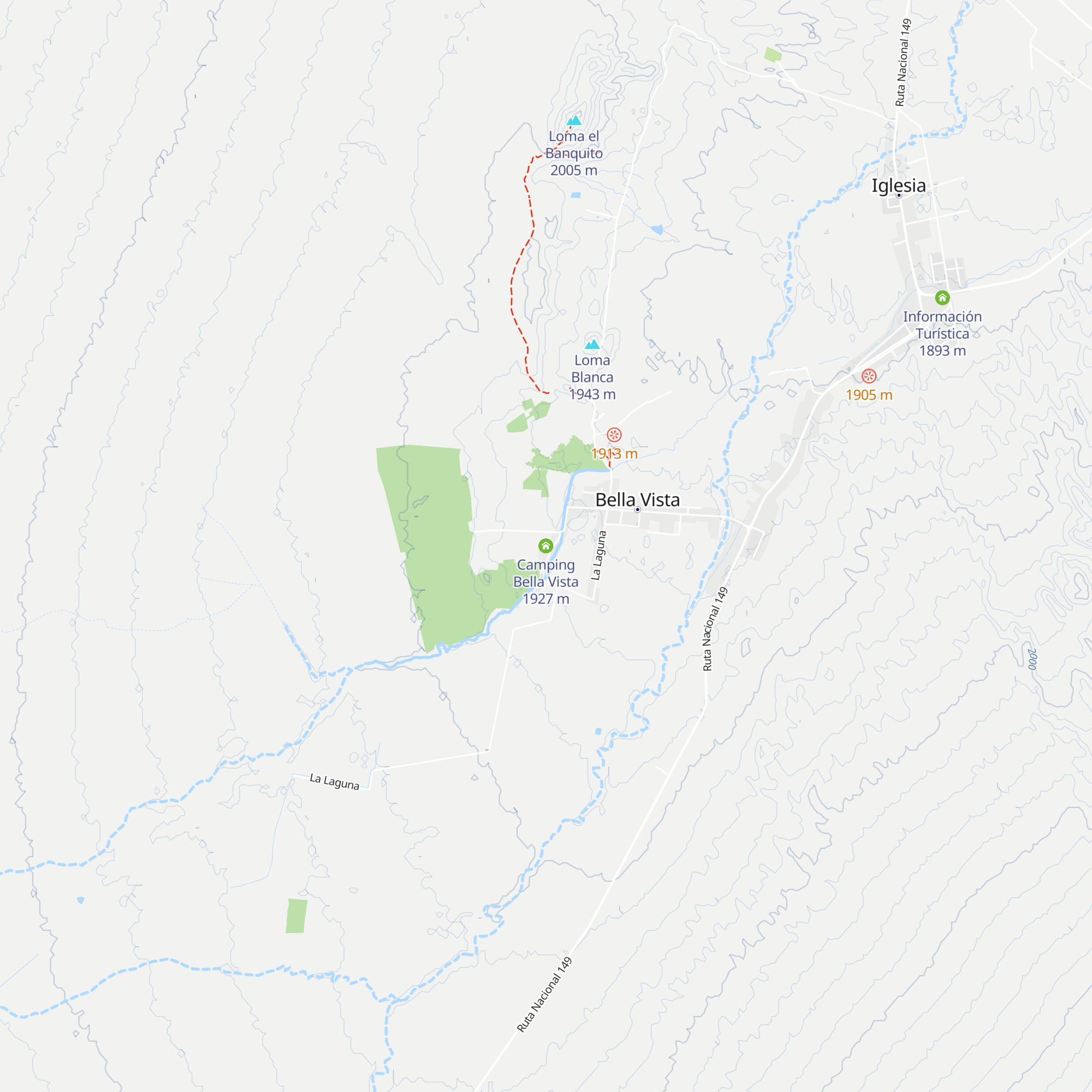 Camping Bella Vista map