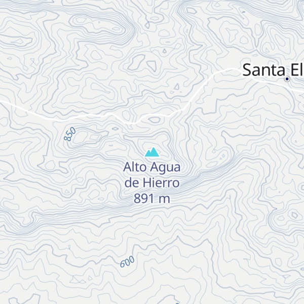 Map of Alto Agua de Hierro