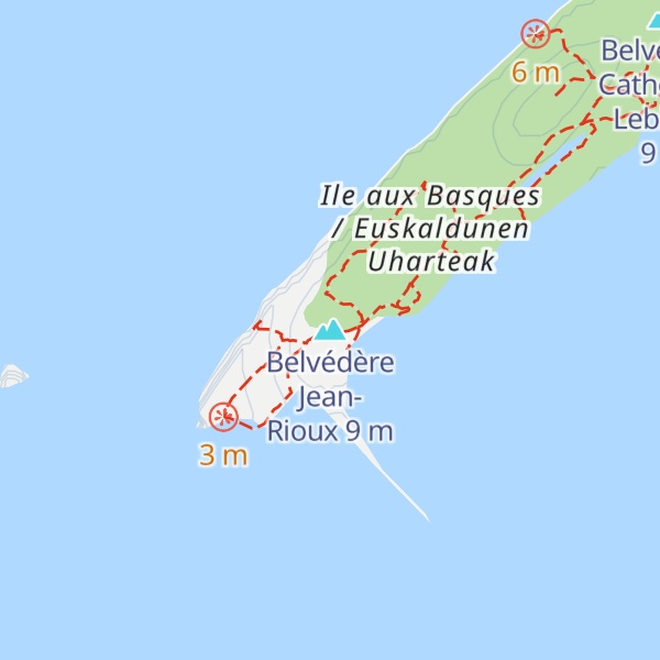 Map of Belvédère Jean-Rioux