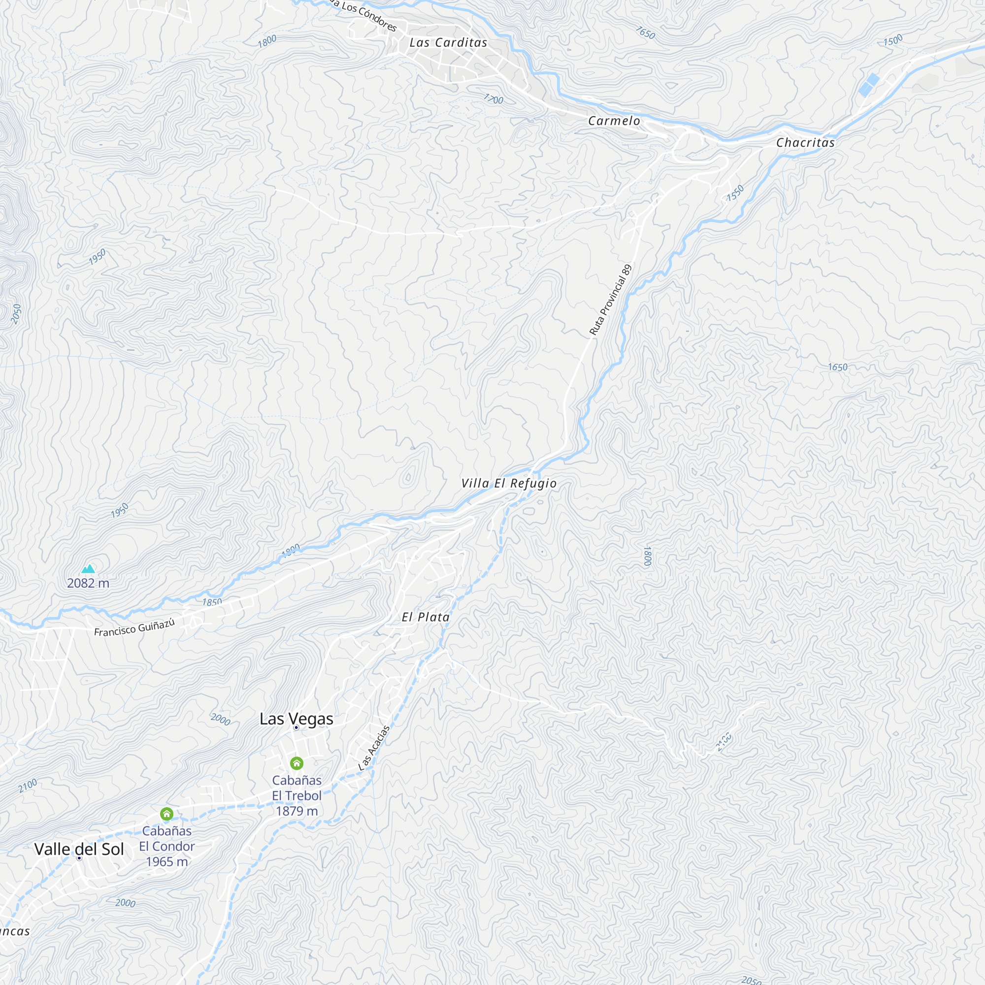 Cabaña El Refugio map