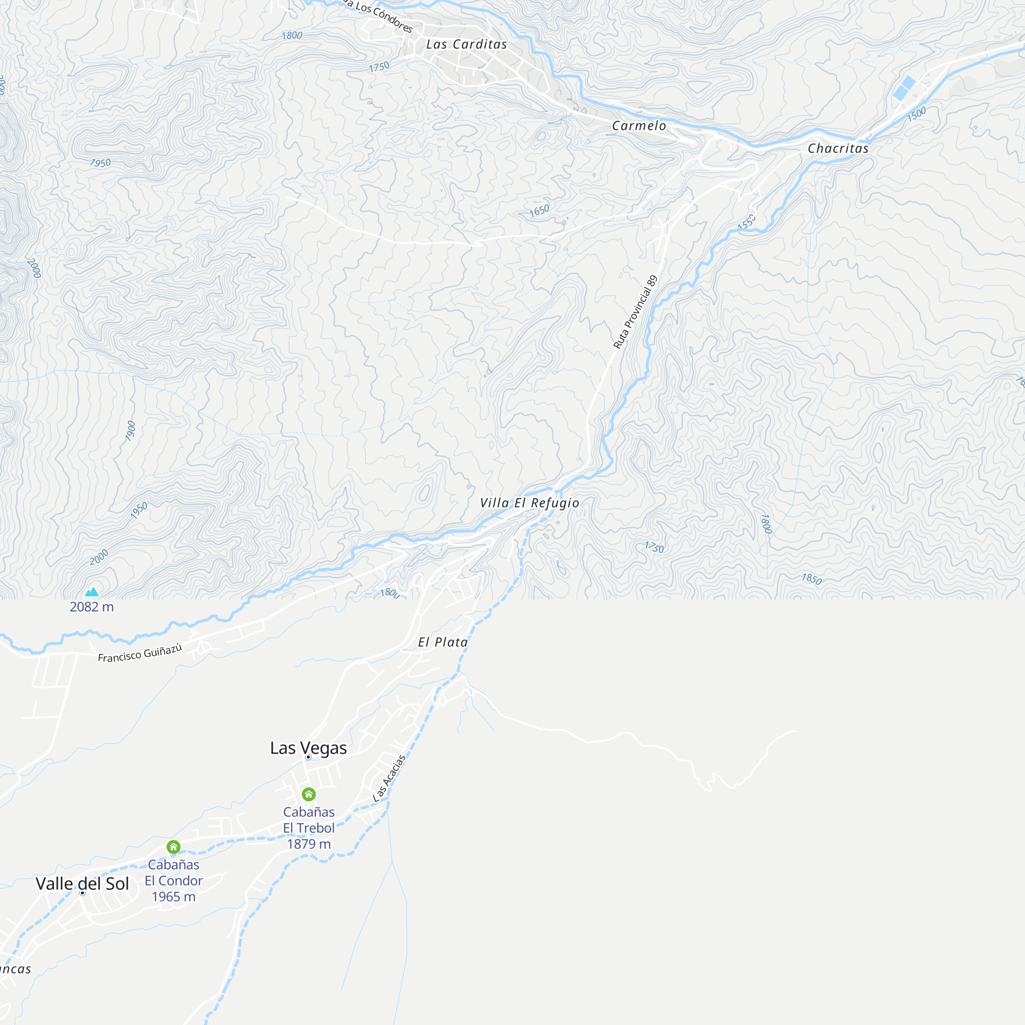 Cabaña El Refugio map