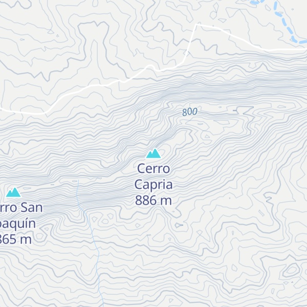 Map of Cerro Capria