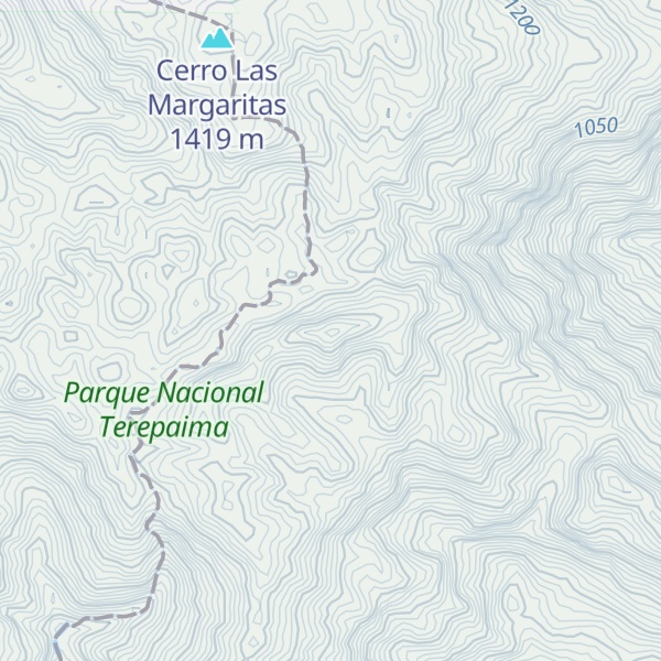 Map of Cerro San Antonio
