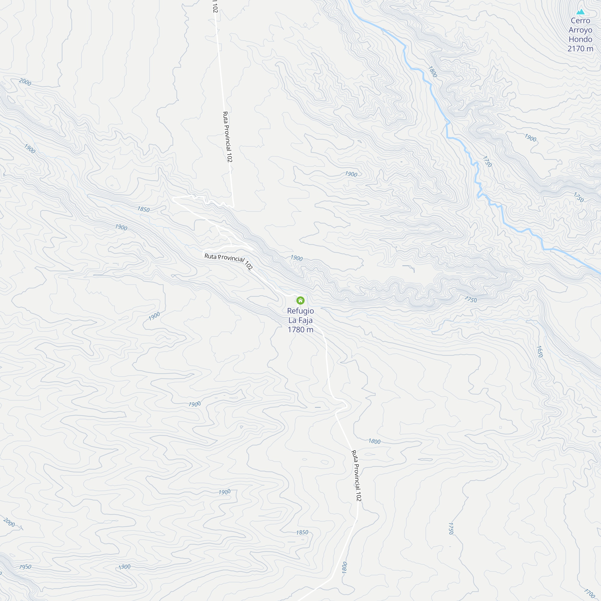 Refugio La Faja map
