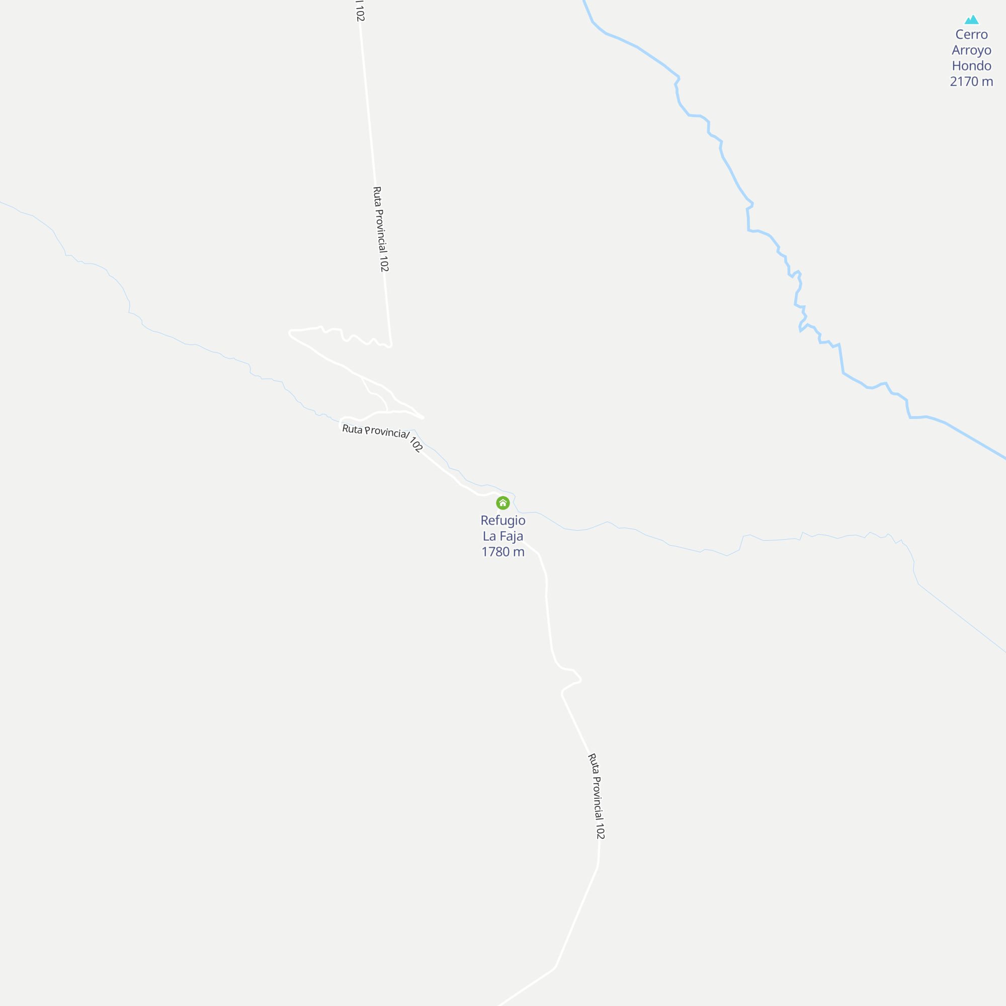 Refugio La Faja map