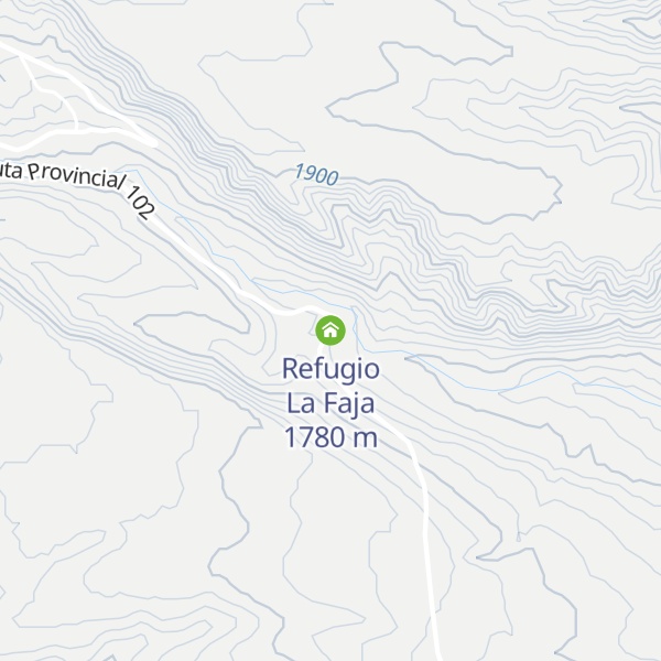 Map of Refugio La Faja