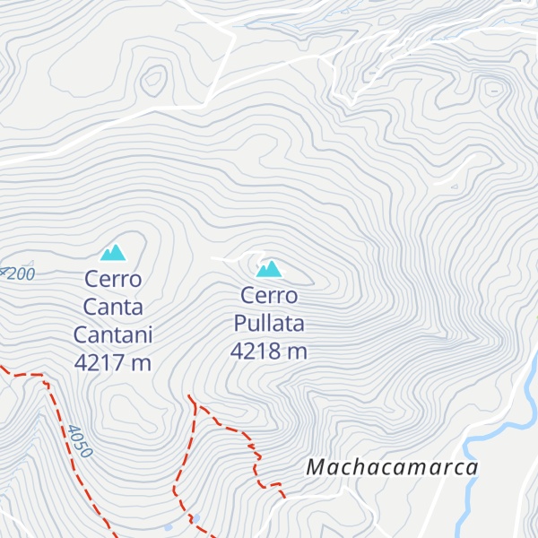 Map of Cerro Pullata
