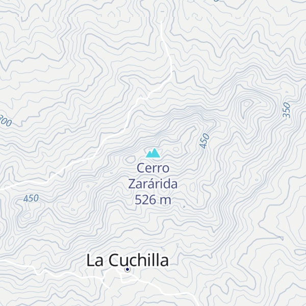 Map of Cerro Zarárida