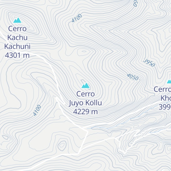 Map of Cerro Juyo Kollu