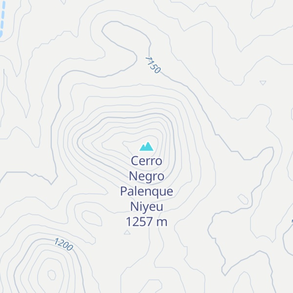 Map of Cerro Negro Palenque Niyeu