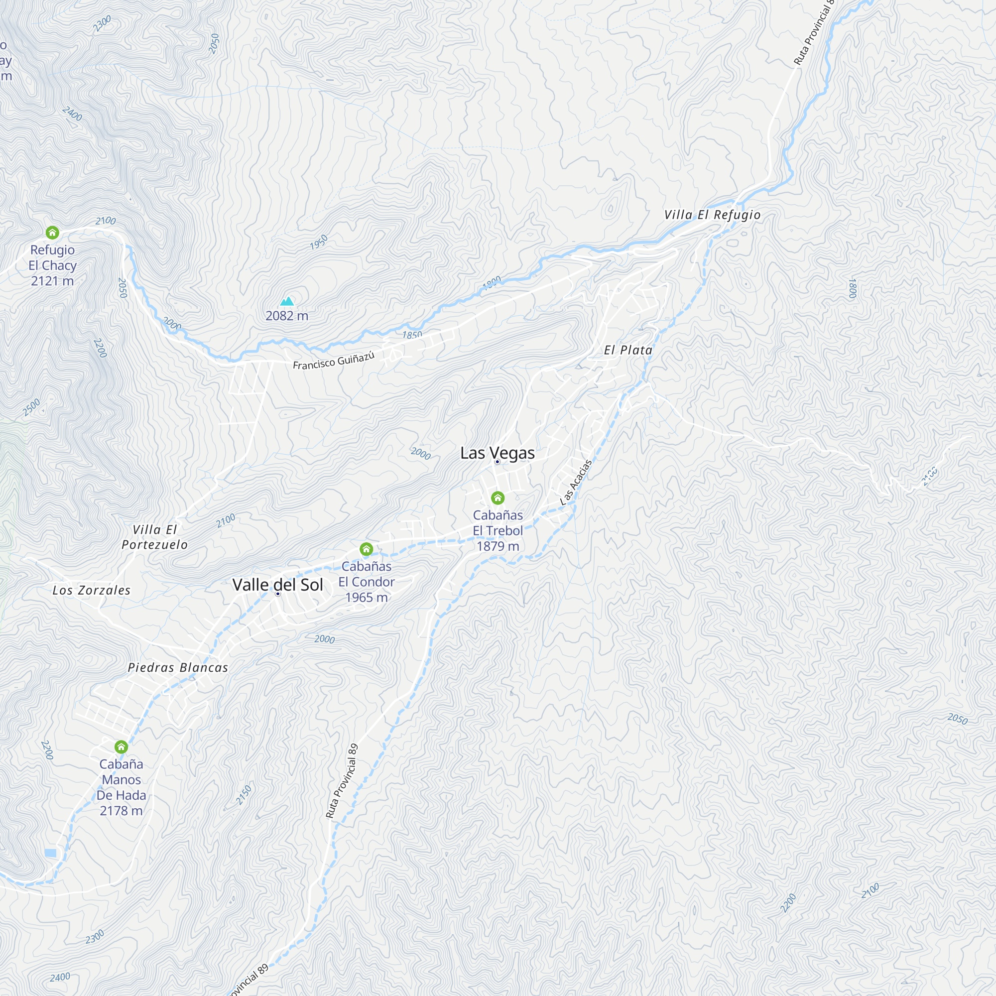 Cabañas El Trebol map