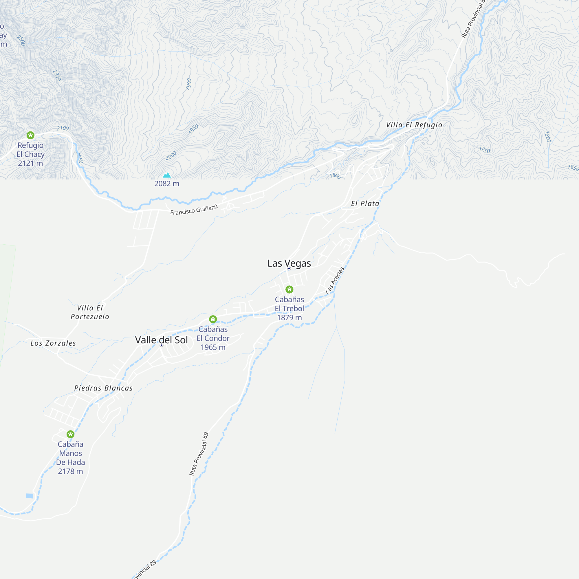 Cabañas El Trebol map