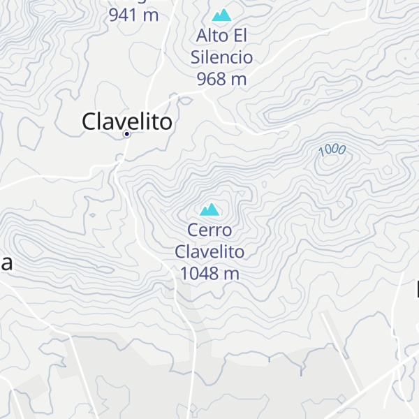 Map of Cerro Clavelito