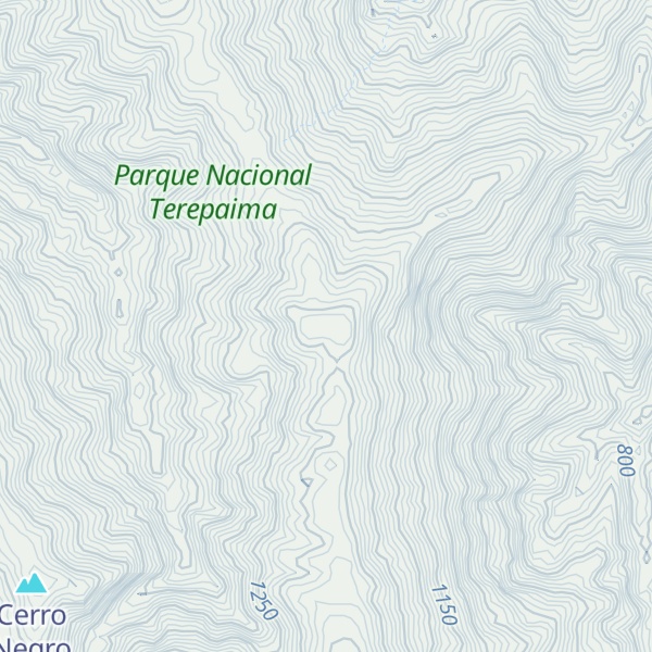 Map of Cerro Terepaima