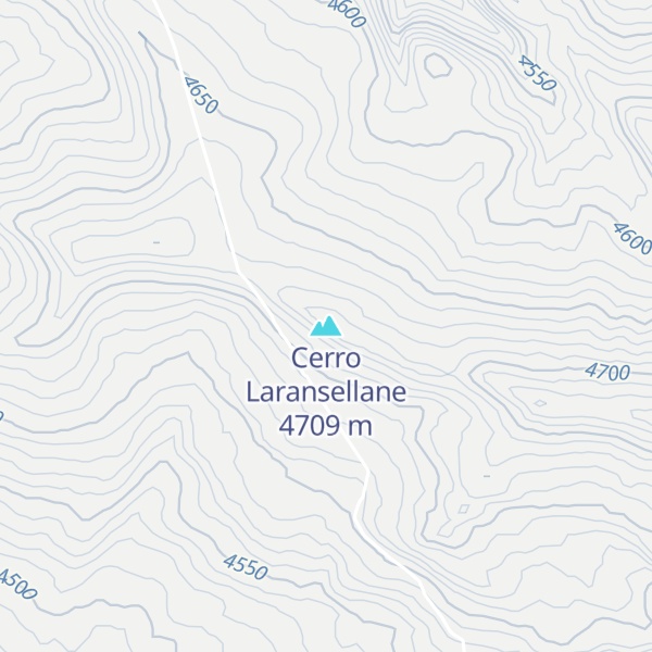 Map of Cerro Laransellane