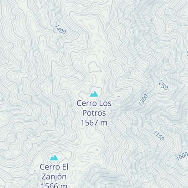 Map of Cerro Los Potros