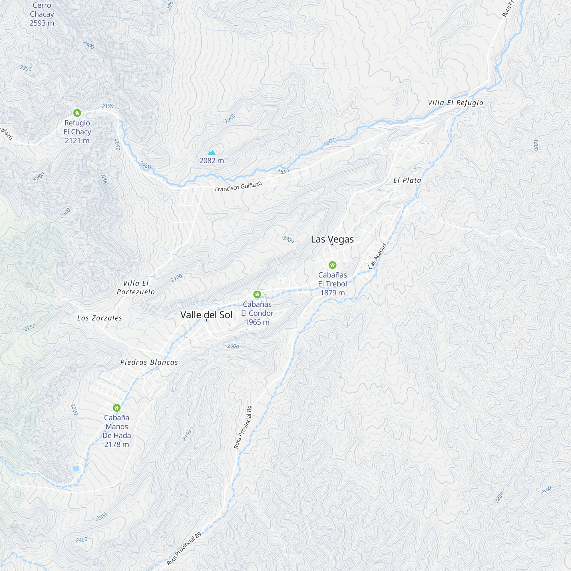 Cabañas Anqui map